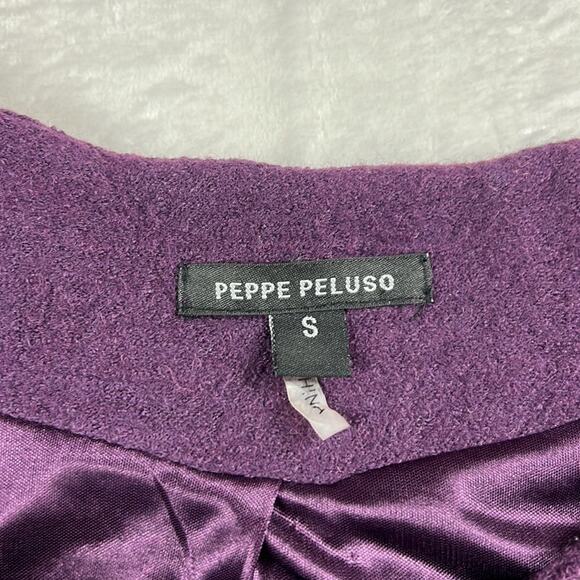 Peppe Pelusa purple moto jacket with metal fringe detail, small - Picture 7 of 11